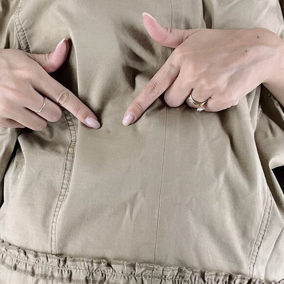 Ann Taylor LOFT Petites Khaki Quarter Sleeve Jacket Size 4P - Picture 4 of 4